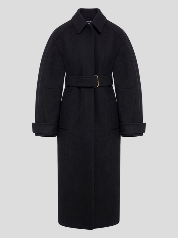 자크뮈스 FW24 Jacquemus Coat 243C00681614990 Black