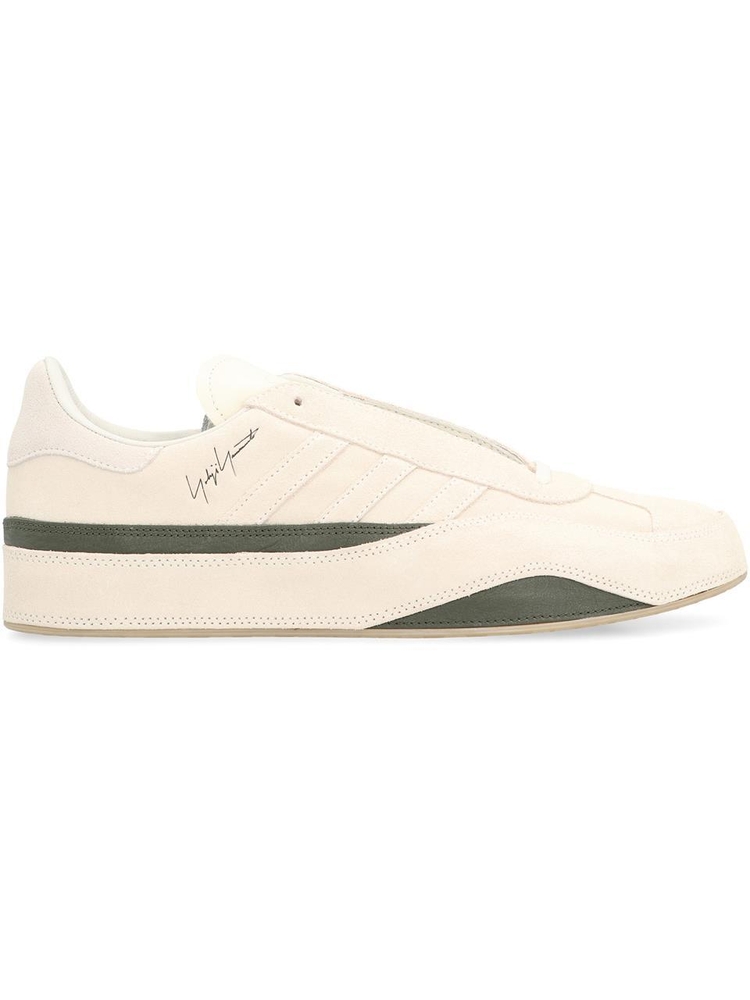 와이쓰리 FW24 Gazelle Suede low-top sneakers JH8924_CREWHTOWHITENIGHTC Beige