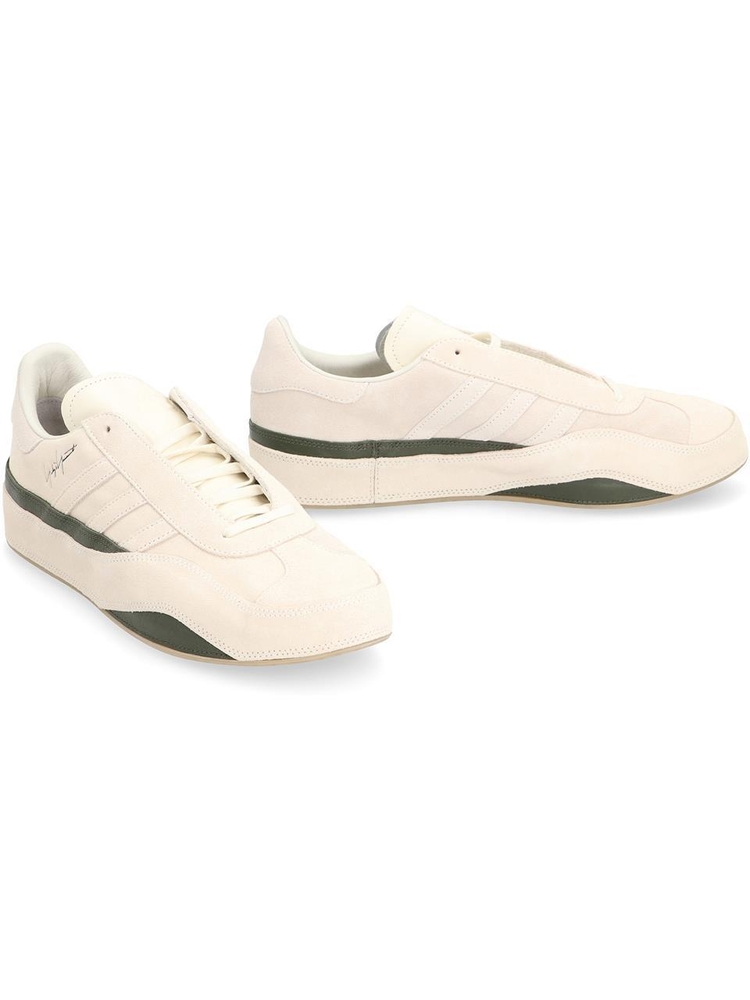 와이쓰리 FW24 Gazelle Suede low-top sneakers JH8924_CREWHTOWHITENIGHTC Beige