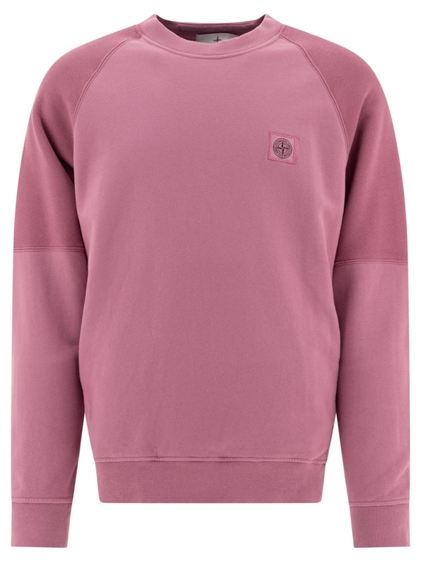 스톤아일랜드 FW24 Compass sweatshirt with patch 811560252V0086 Pink