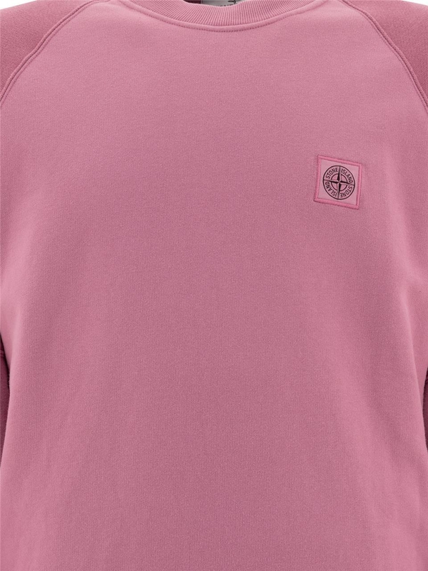 스톤아일랜드 FW24 Compass sweatshirt with patch 811560252V0086 Pink