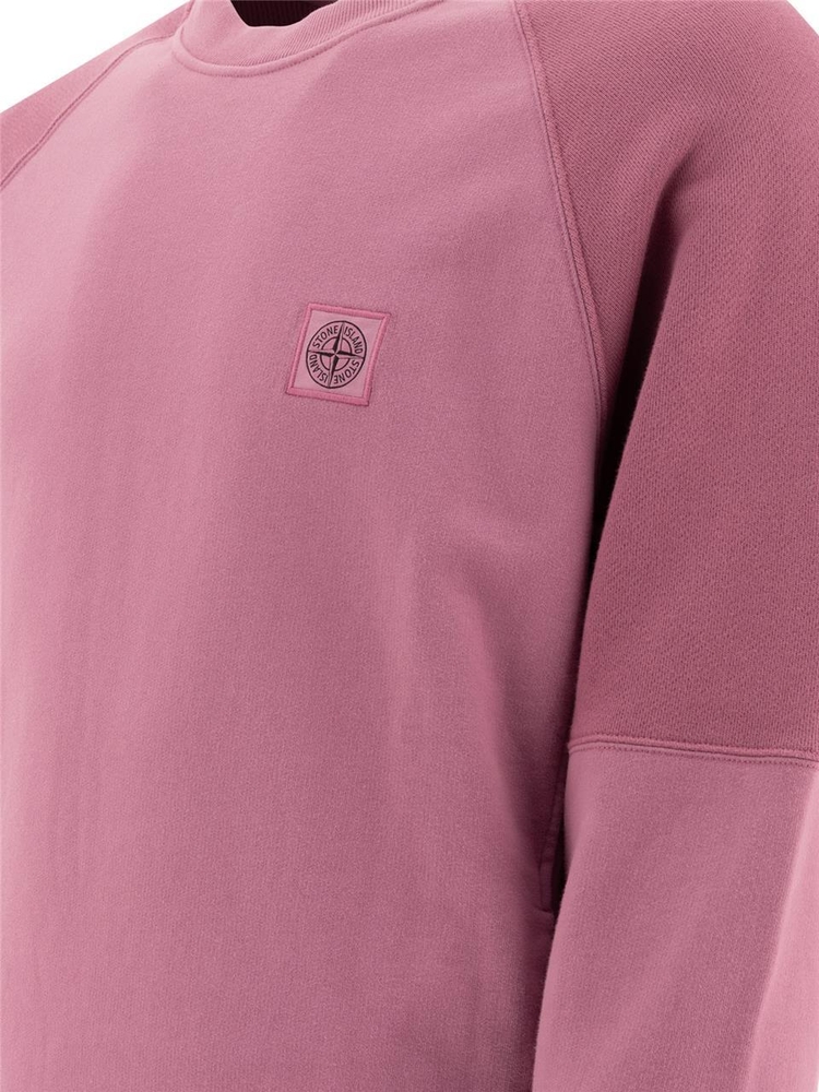 스톤아일랜드 FW24 Compass sweatshirt with patch 811560252V0086 Pink