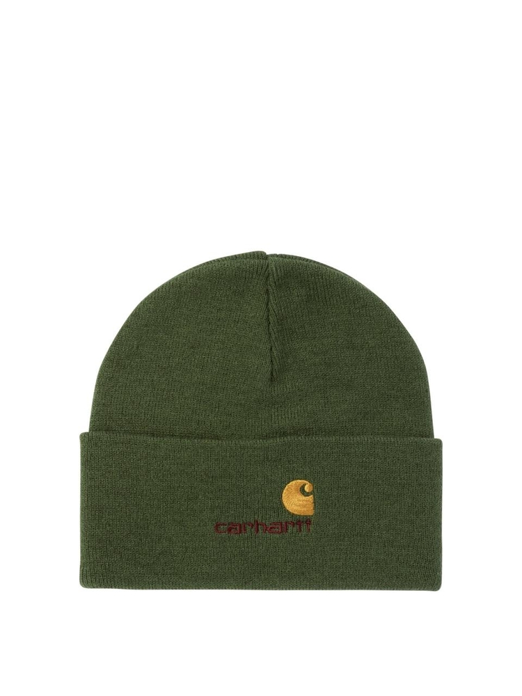 칼하트 FW24 American Script beanie I0342352BR.XX Green