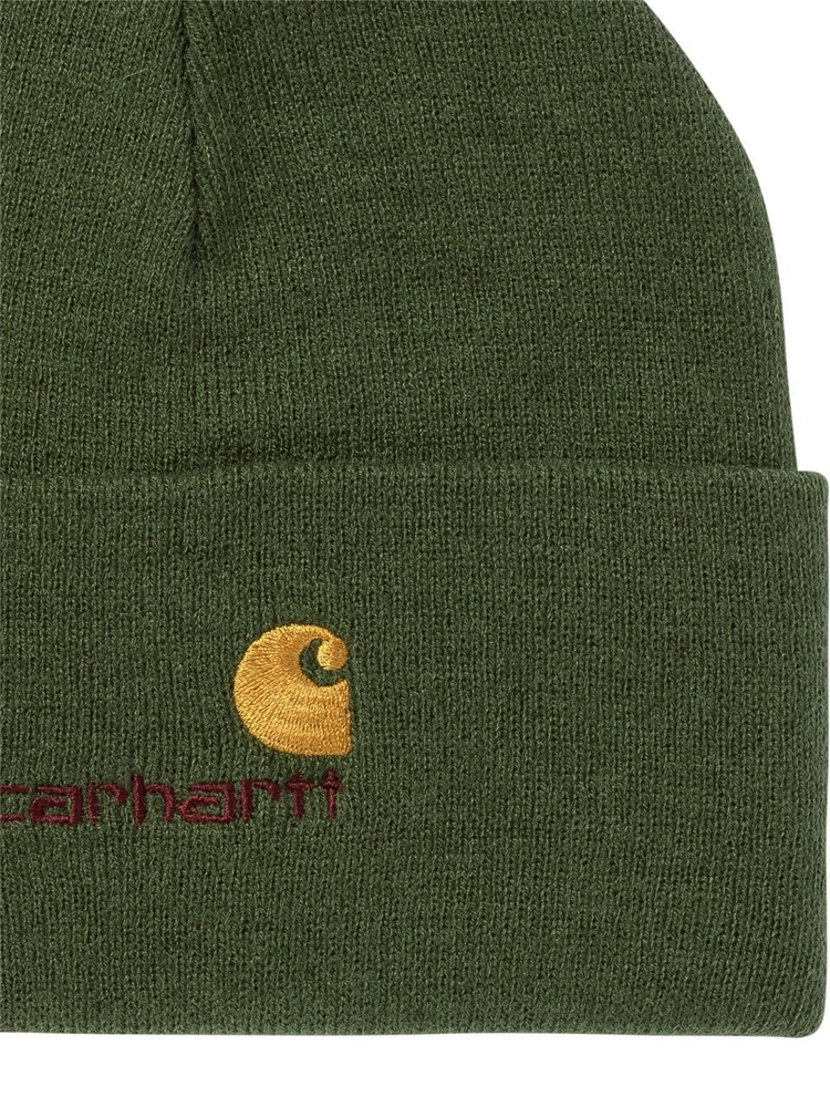 칼하트 FW24 American Script beanie I0342352BR.XX Green