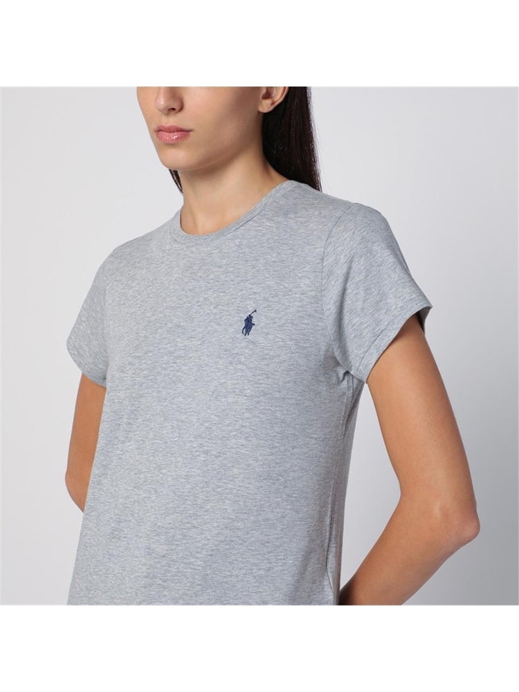 폴로 랄프로렌 FW24 Polo Ralph Lauren Grey cotton crew-neck T-shirt 211898698008CO Blue