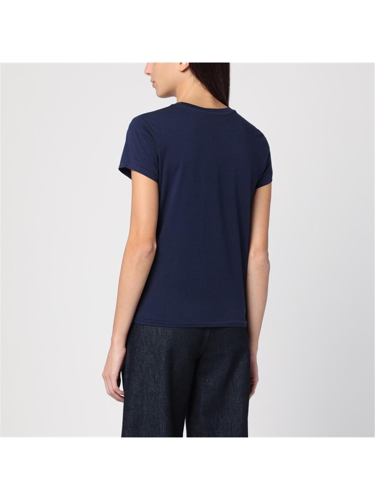 폴로 랄프로렌 FW24 Polo Ralph Lauren Blue cotton crew-neck T-shirt 211898698006CO Blue