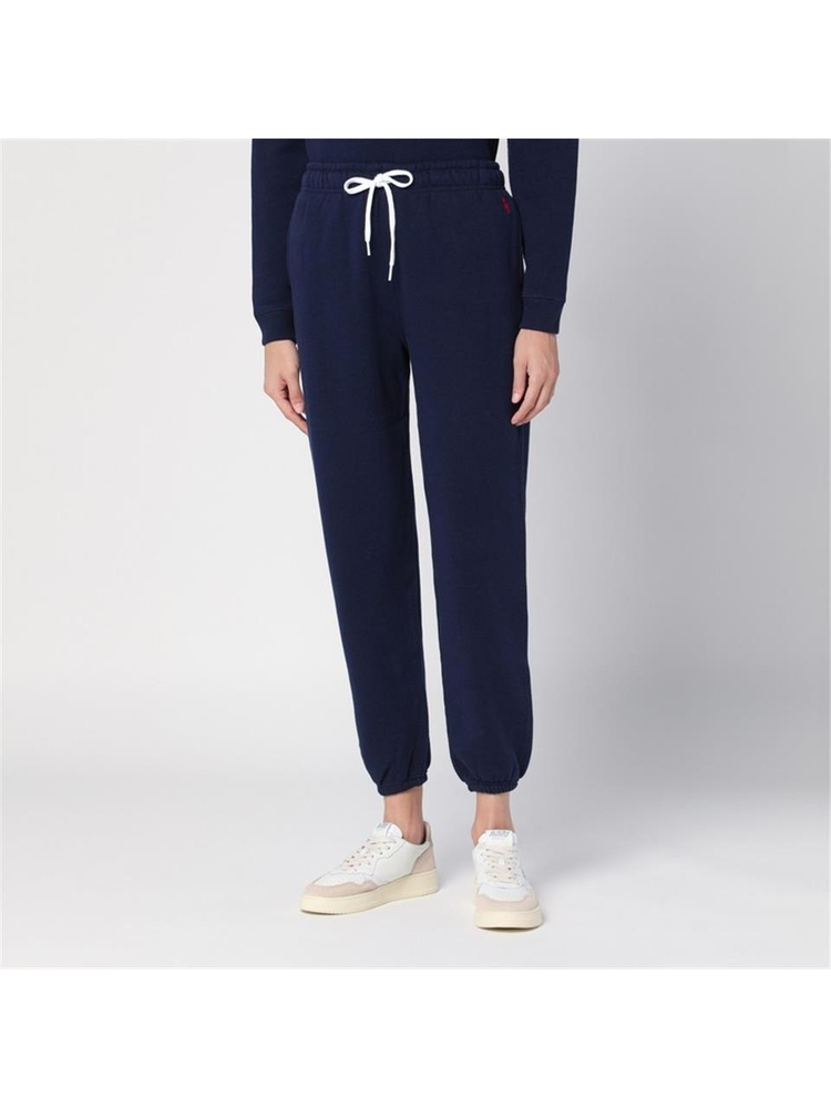 폴로 랄프로렌 FW24 Polo Ralph Lauren Blue cotton-blend jogging trousers 211943009002CO Blue