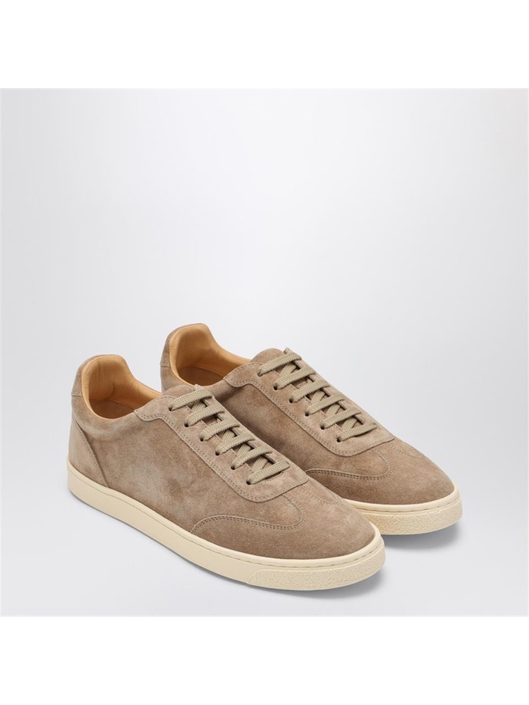 브루넬로쿠치넬리 FW24 Brunello Cucinelli Beige suede sneaker MZUSILN311LE Brown