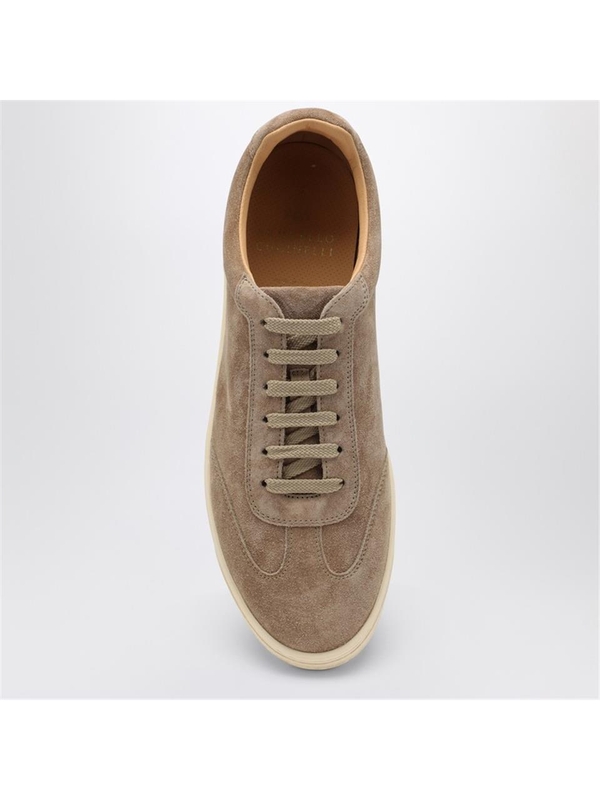 브루넬로쿠치넬리 FW24 Brunello Cucinelli Beige suede sneaker MZUSILN311LE Brown