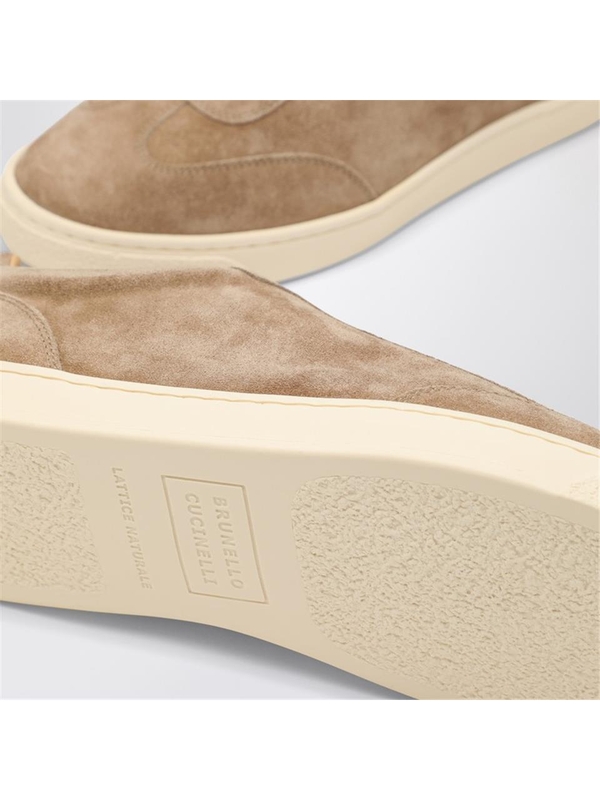 브루넬로쿠치넬리 FW24 Brunello Cucinelli Beige suede sneaker MZUSILN311LE Brown