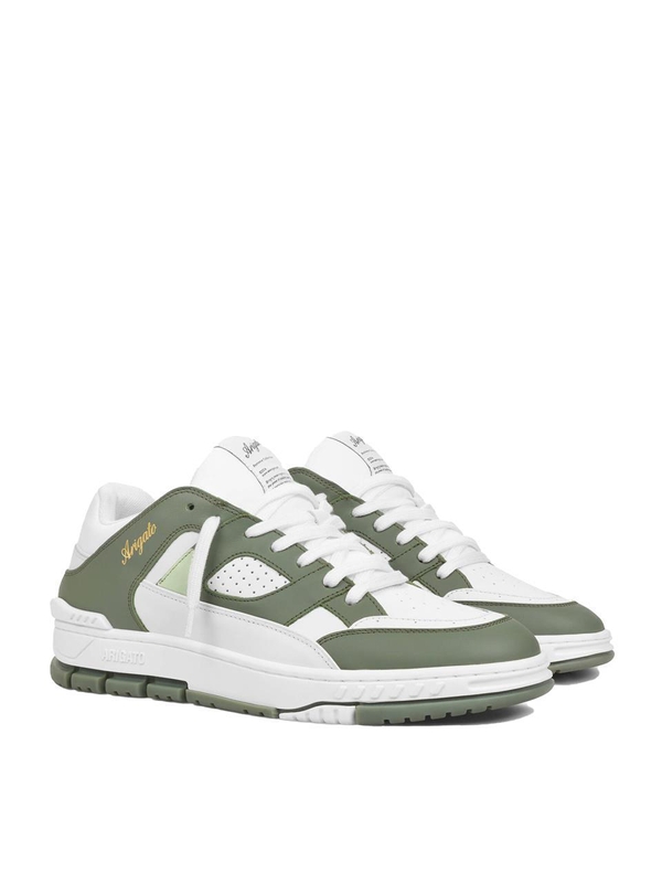 악셀 아리가토 FW24 Sneaker Area Lo white and green F2544001 Multicolour