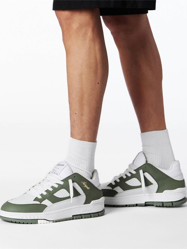 악셀 아리가토 FW24 Sneaker Area Lo white and green F2544001 Multicolour