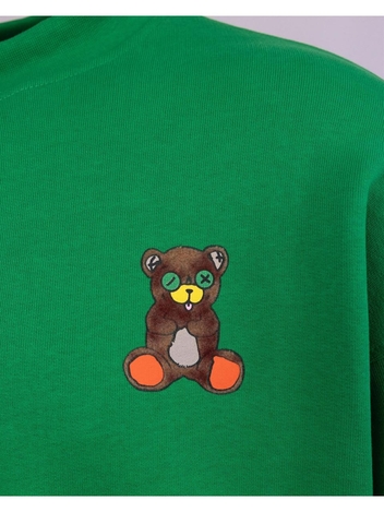 배로우 FW24 Green Iconic Teddy Sweatshirt F4BWUASW136BW012 Green