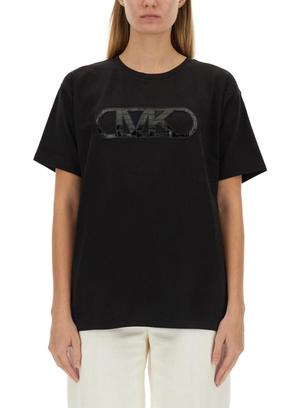 마이클코어스 FW24 MICHAEL BY MICHAEL KORS T shirt MF451ITANU_001BLACK BLACK