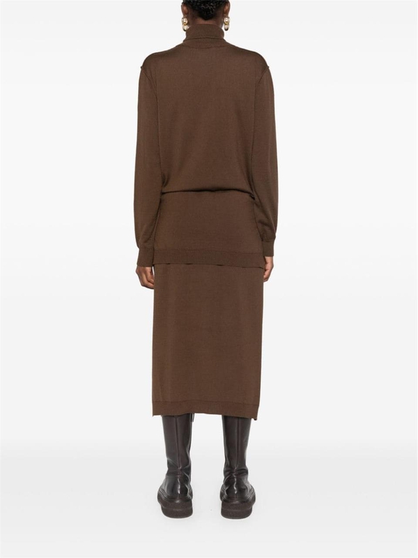 르메르 FW24 LEMAIRE Dresses Brown DR1082LK087BR451 Brown