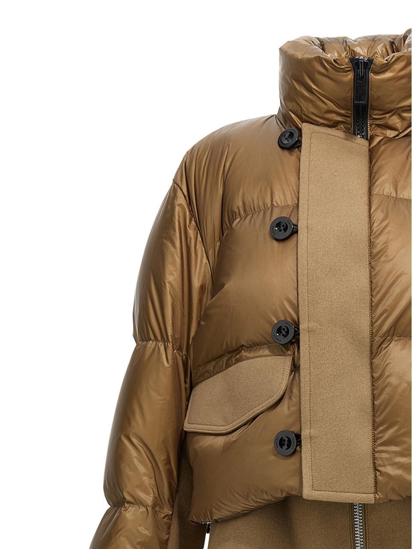 사카이 FW24 Wool insert down jacket 2407600651 Brown