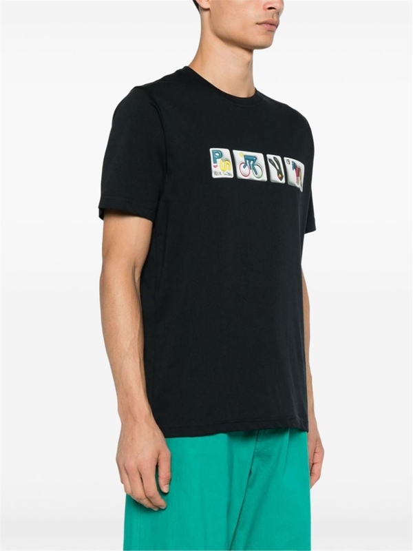 폴 스미스 FW24 Paul Smith T-shirts and Polos Black M2R011RNP480549 Black