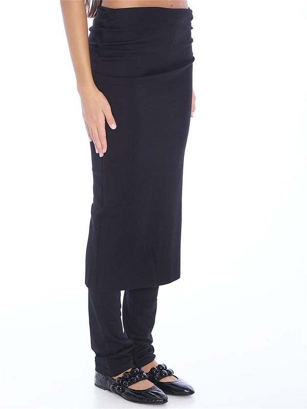 알라이아 FW24 Draped skirt pants AA9P11286M894_995 BLACK