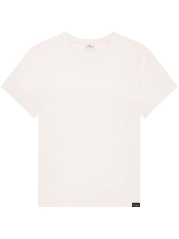 꾸레쥬 FW24 Courreges T-shirts and Polos VESJTS006JS01070001 HERITAGE WHITE