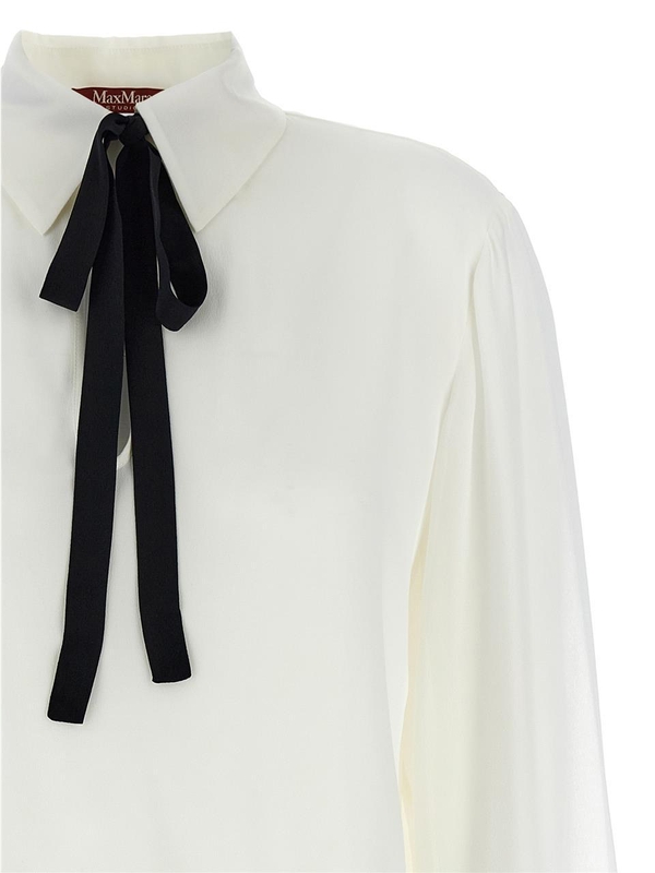 막스마라 스튜디오 FW24 Ubicato blouse UBICATO001 White