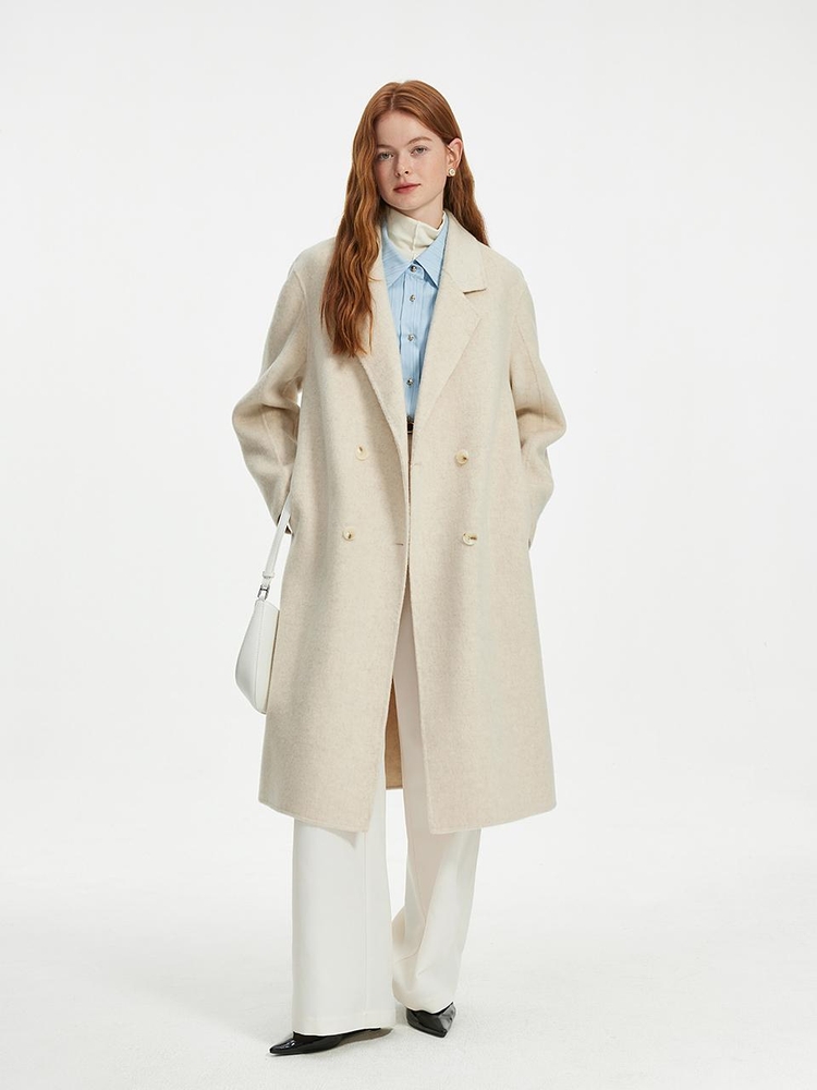 WD_Double breasted woolen coat_IVORY