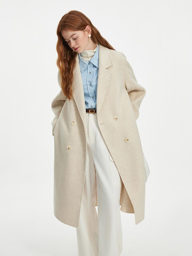 WD_Double breasted woolen coat_IVORY