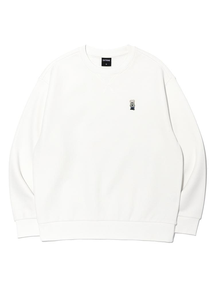 레트로베어 스티치 맨투맨 OFF WHITE (LO9TU956-001)