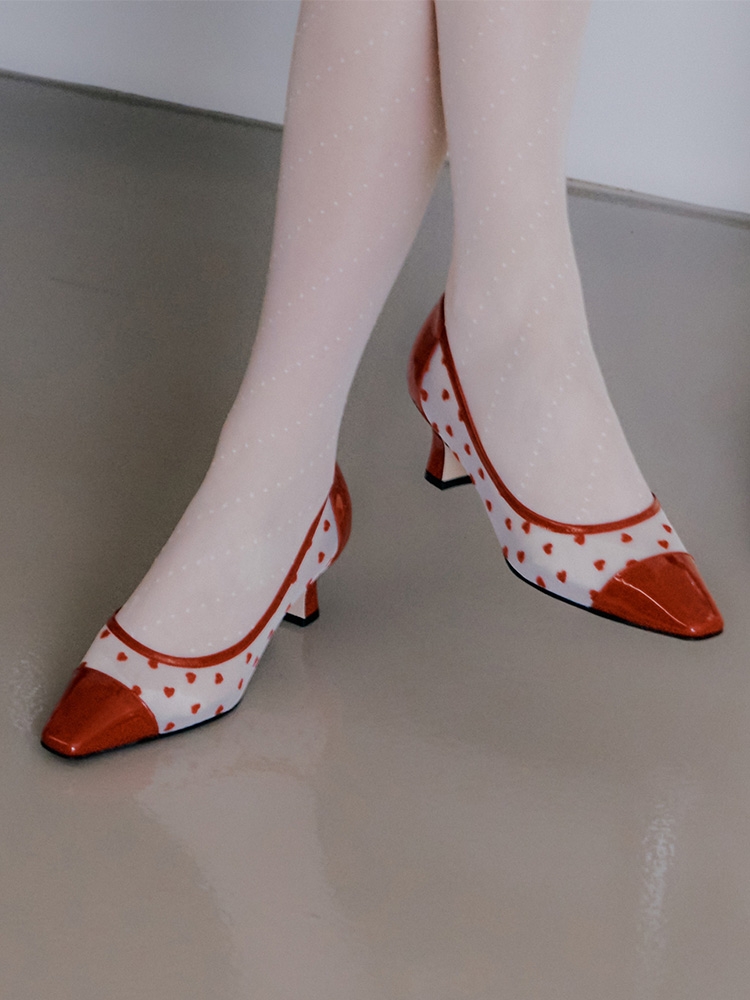 [피페따] Judy Heart Pumps_5cm / 주디 하트 펌프스 2colors