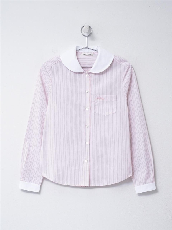 샌디리앙 Wilbur 코튼 스트라이프 셔츠 F24T005-F066 Pink Multi