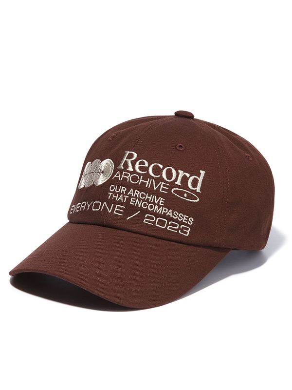 RECORD BALL CAP-CINNAMON