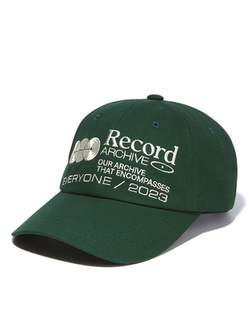 RECORD BALL CAP-FOREST