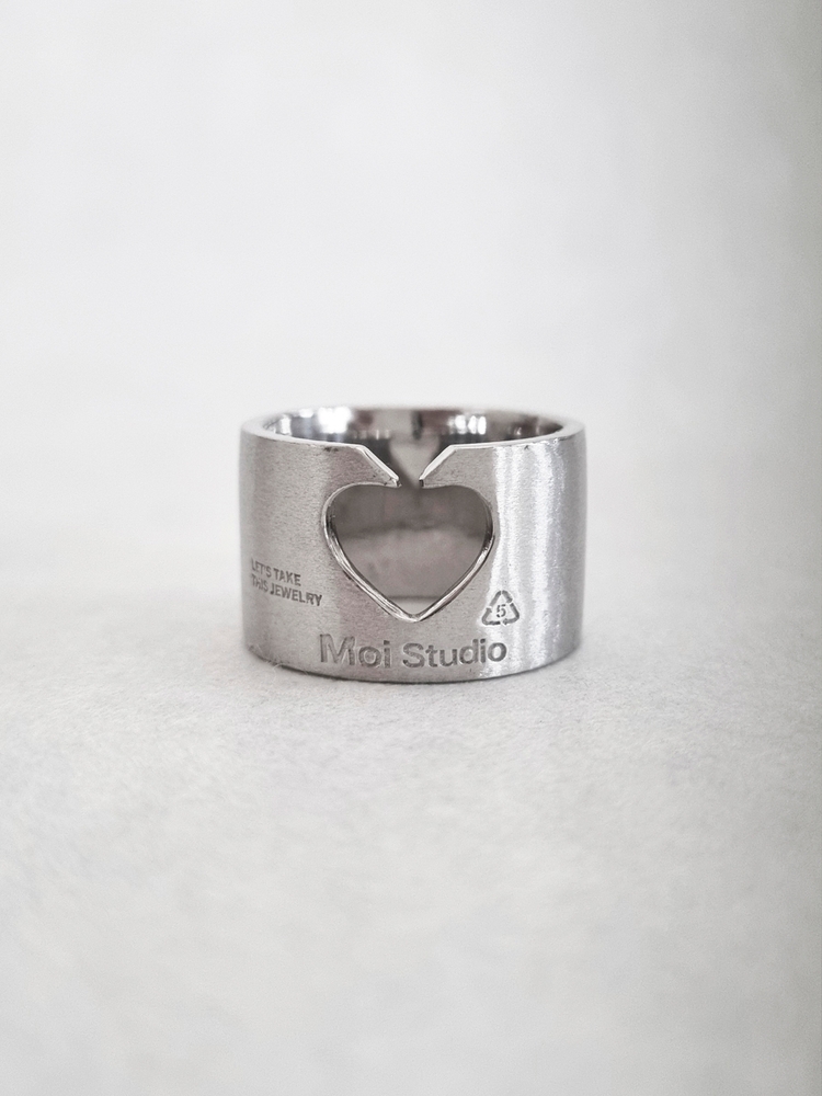 Silver Bread Clip Ring