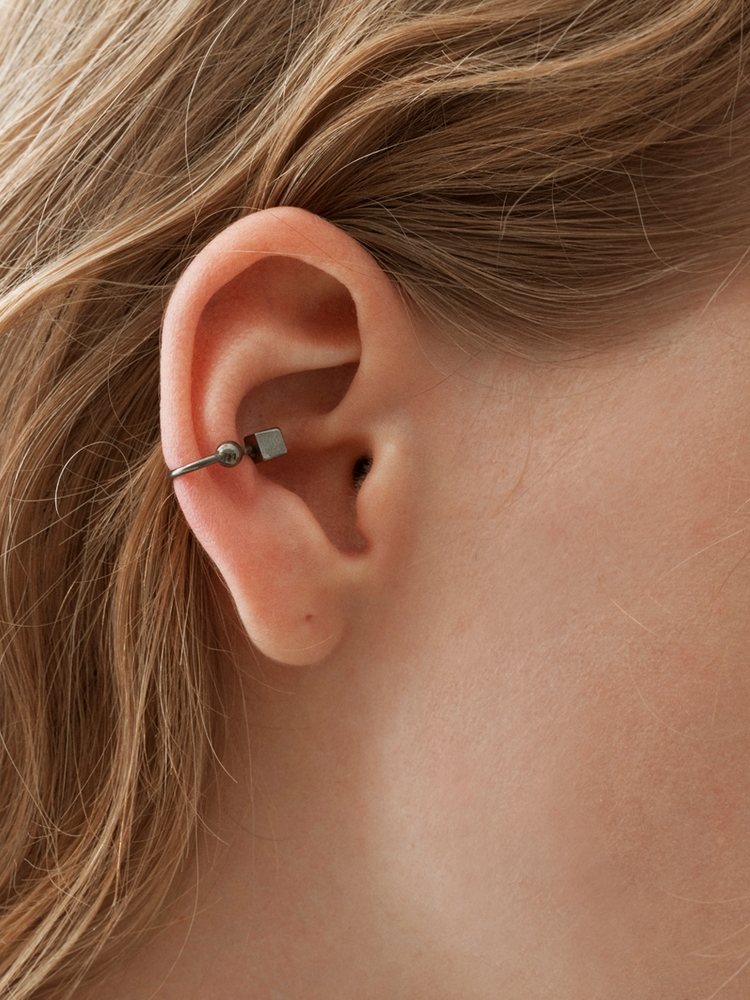 Black Square Earcuffs