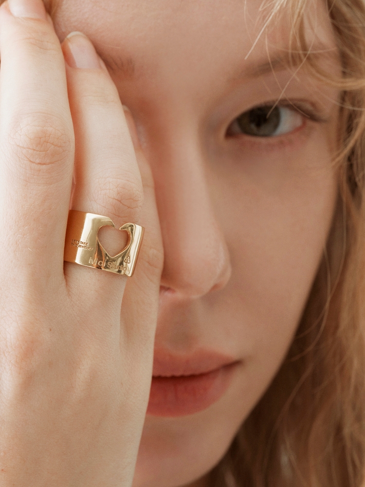 Gold Bread Clip Ring