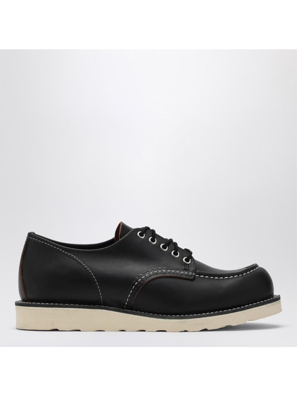 레드윙 FW24 Redwing 8090 Moc Toe Low black leather lace-up shoes 08090LE Black