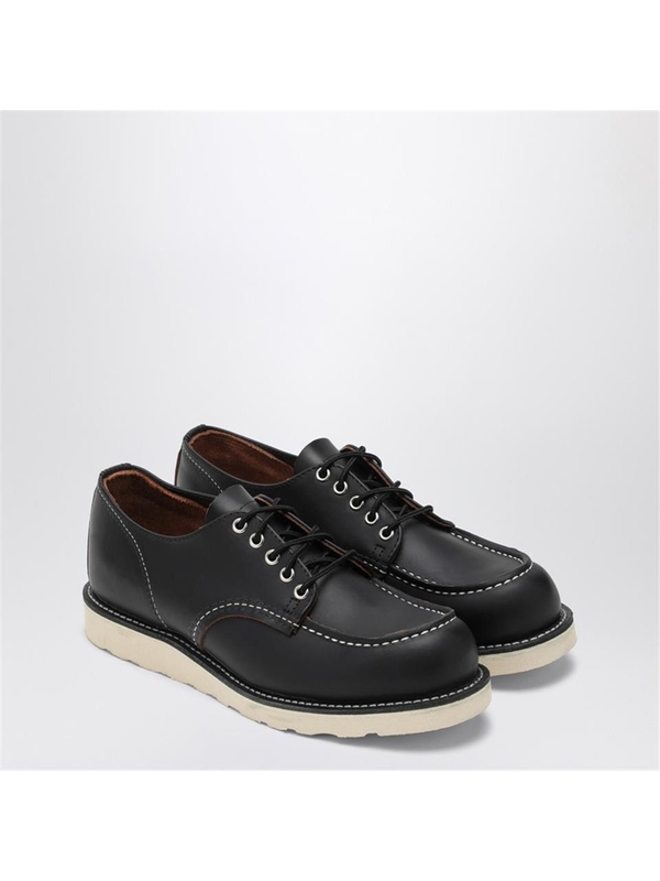 레드윙 FW24 Redwing 8090 Moc Toe Low black leather lace-up shoes 08090LE Black