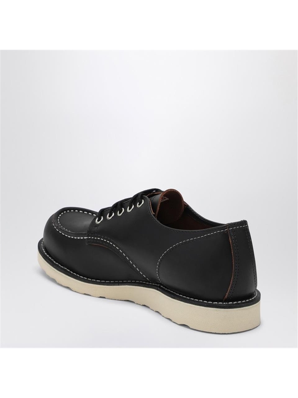 레드윙 FW24 Redwing 8090 Moc Toe Low black leather lace-up shoes 08090LE Black