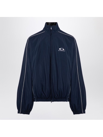 발렌시아가 FW24 Balenciaga Loop Sports Icon navy blue tracksuit jacket 808809TRO32 Blue