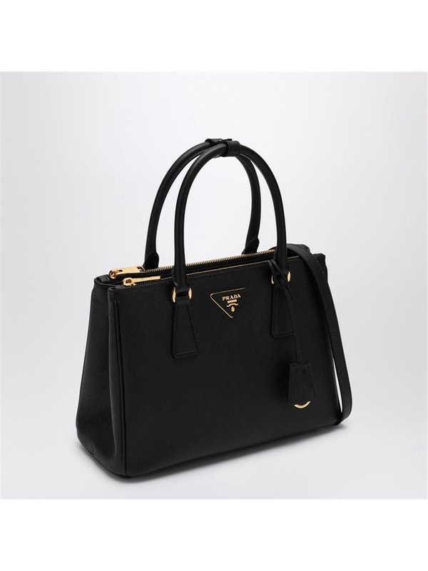 프라다 FW24 Prada Medium black Galleria bag in Saffiano 1BA863EOONZV Black