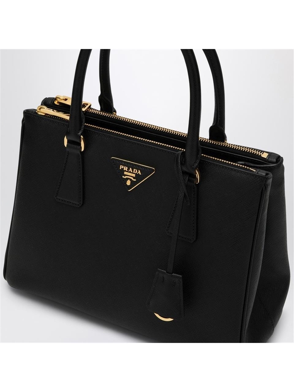 프라다 FW24 Prada Medium black Galleria bag in Saffiano 1BA863EOONZV Black