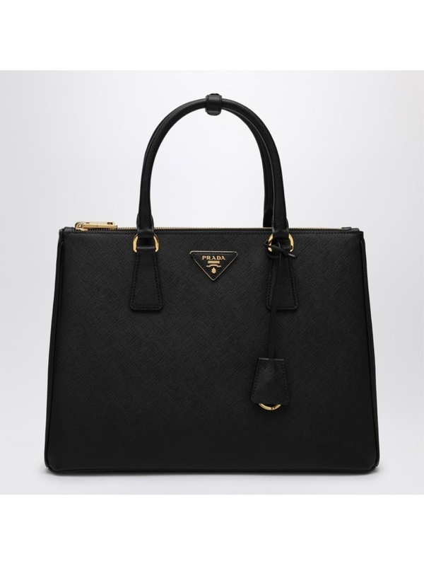 프라다 FW24 Prada Large black Galleria bag in Saffiano 1BA274EOONZV Black