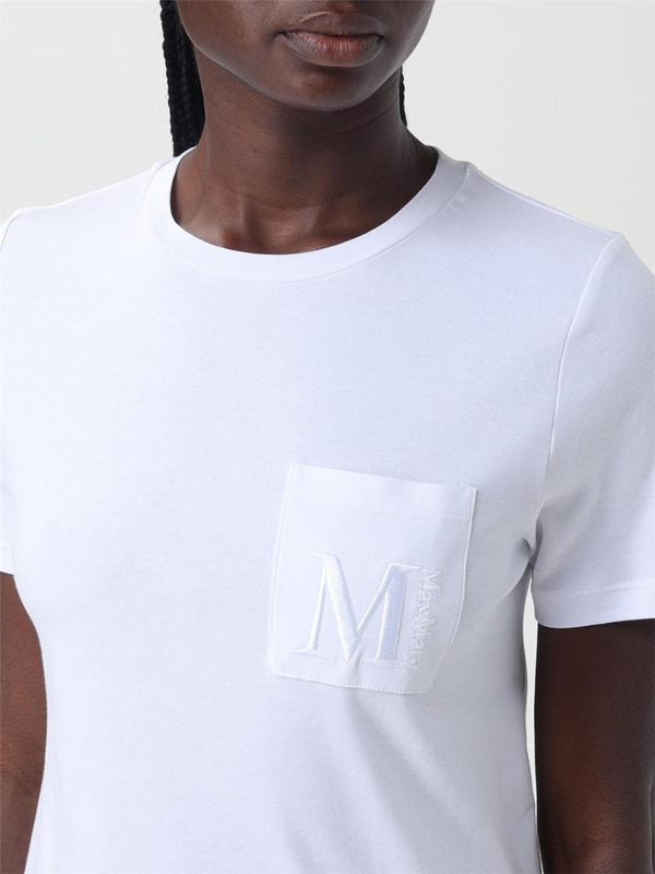 S 막스마라 FW24 T-shirt Monogram M s Max Mara 2429976011600 001 White