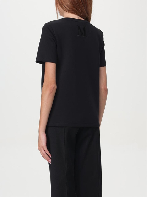 S 막스마라 FW24 T-shirt S Max Mara in cotton jersey 2429976021600 010 Black