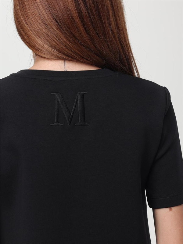 S 막스마라 FW24 T-shirt S Max Mara in cotton jersey 2429976021600 010 Black