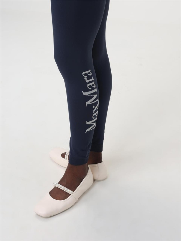 S 막스마라 FW24 Leggings con logo s Max Mara 2429816011600 006 Blue