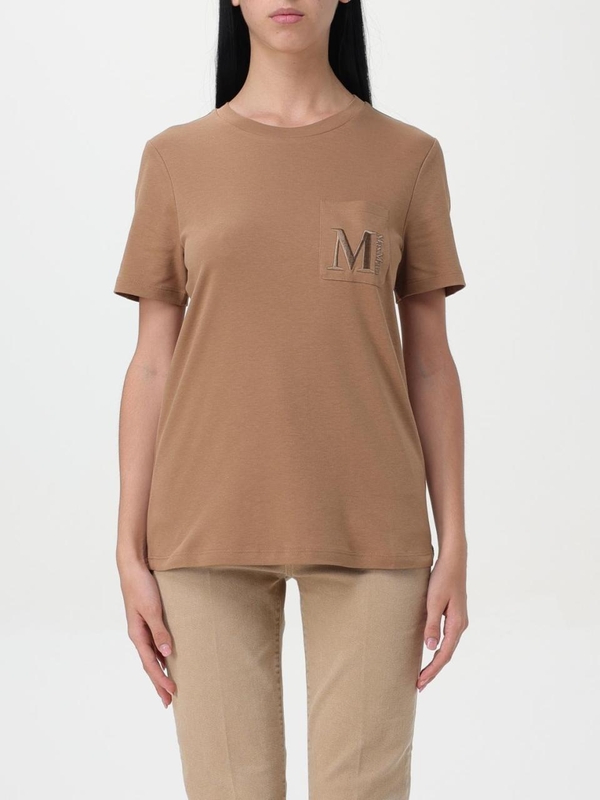 S 막스마라 FW24 T-shirt Monogram s Max Mara 2429976011600 003 Camel