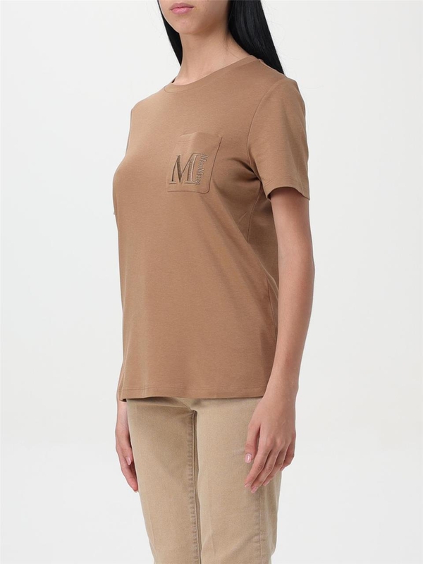 S 막스마라 FW24 T-shirt Monogram s Max Mara 2429976011600 003 Camel