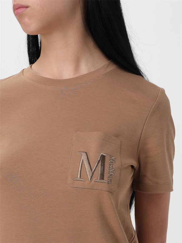 S 막스마라 FW24 T-shirt Monogram s Max Mara 2429976011600 003 Camel