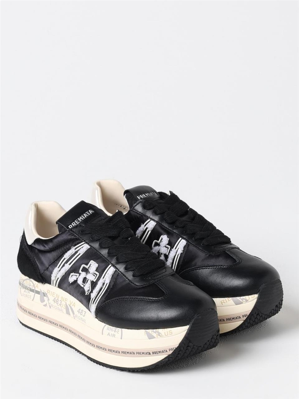 프리미아타 FW24 Beth Premiata Leather Sneakers BETH 6953 Black