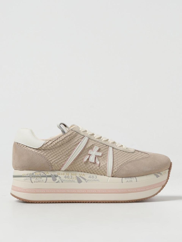 프리미아타 FW24 Beth Premiata Leather Sneakers BETH  7039 Beige